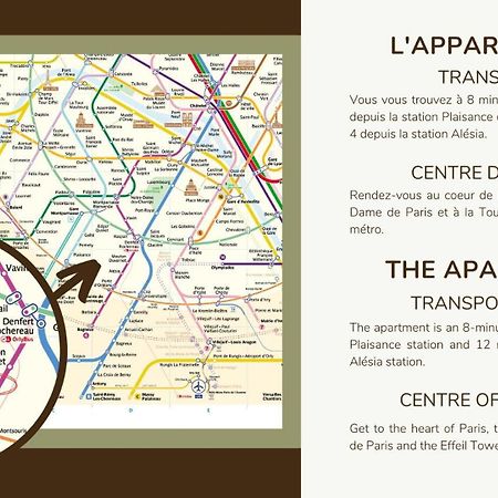 Apartment 1 Bedroom # Paris 14 # Alesia Buitenkant foto